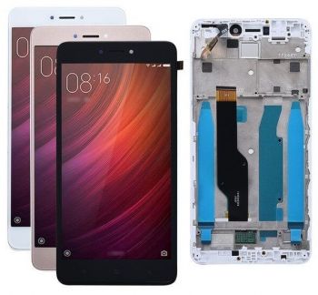 Дисплей (LCD) Xiaomi Redmi Note 4X с сенсором чёрный + рамка