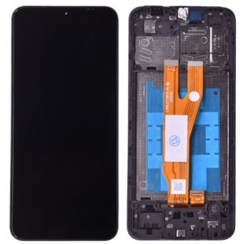 Дисплей Samsung A032 (SM-A032F, SM-A032F/DS) Galaxy A03 Core с сенсором (тачскрином) черный с рамкой Оригинал