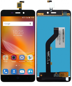 Дисплей (LCD) ZTE A452 Blade X3 с сенсором чёрный Оригинал