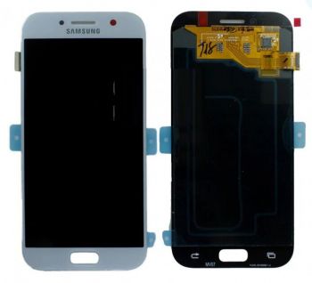 Дисплей Samsung A520 (SM-A520F, SM-A520F/DS) Galaxy A5 2017 Duos с сенсором (тачскрином) голубой OLED