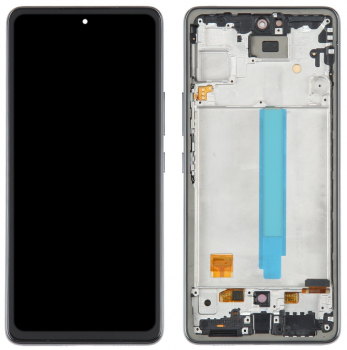Дисплей Samsung A536 (SM-A536B, SM-A536B/DS) Galaxy A53 5G с сенсором (тачскрином) черный с рамкой OLED