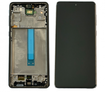 Дисплей Samsung A736 (SM-A736B, SM-A736B/DS) Galaxy A73 5G с сенсором (тачскрином) черный с рамкой Оригинал