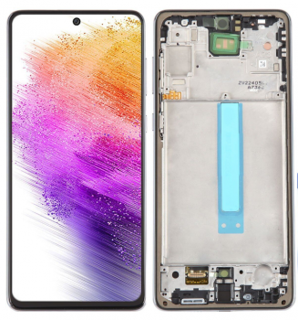 Дисплей Samsung A736 (SM-A736B, SM-A736B/DS) Galaxy A73 5G с сенсором (тачскрином) черный с рамкой OLED
