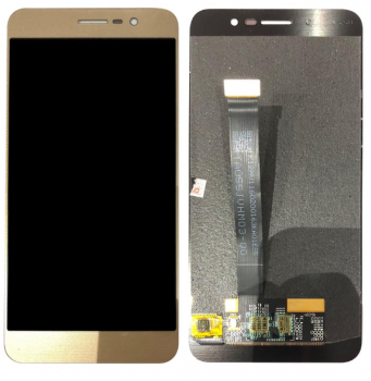Дисплей (LCD) ZTE A910 с сенсором золотой Оригинал