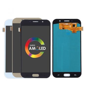 Дисплей Samsung A720 (SM-A720F, SM-A720F/DS) Galaxy A7 2017 Duos с сенсором (тачскрином) голубой Оригинал