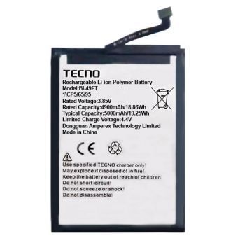Аккумулятор (батарея) Tecno Spark Go 2022 KG5, KG5h, KG5m BL-49FT 5000mAh Оригинал