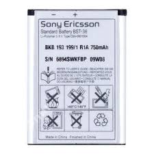 Аккумулятор (батарея) для Sony BST-36 J300a, J300c, 300i, Z550c, Z550i, K510i, K310i, W200i, Z310i, K320i Оригинал