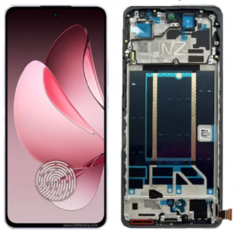 Дисплей Oppo Reno 13FS CPH2699. Oppo Reno 13F 5G. Oppo Reno 13F 4G CPH2701 с сенсором (тачскрином) черный с рамкой Оригинал