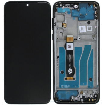 Дисплей Motorola XT2019 G8 Plus с сенсором (тачскрином) черный с рамкой