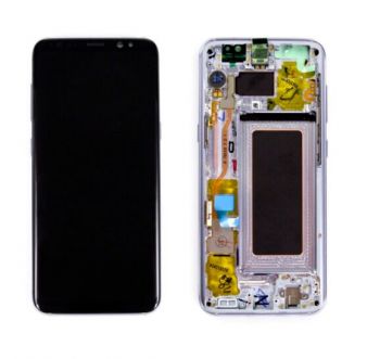 Дисплей Samsung G950 (SM-G950F, SM-G950FD) Galaxy S8 с сенсором (тачскрином) черный с рамкой OLED