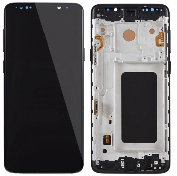 Дисплей Samsung G965 (SM-G965F, SM-G965F/DS) Galaxy S9 Plus с сенсором (тачскрином) черный с рамкой TFT