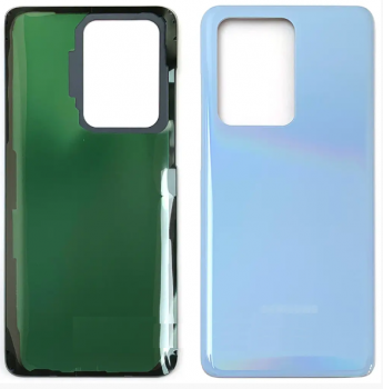 Задняя крышка корпуса Samsung G988 (SM-G988B, SM-G988B/DS) Galaxy S20 Ultra голубая Оригинал