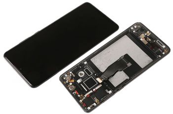 Дисплей Huawei P30 ELE-L29, ELE-L09, ELE-L04 с сенсором (тачскрином) черный с рамкой OLED