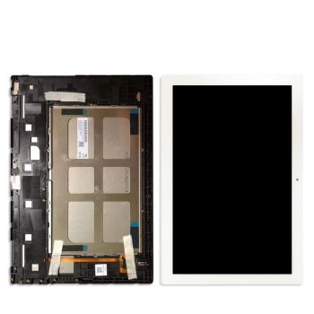 Дисплей Lenovo TB-X304L, TB-X304F, TB-X304N, TB-X304X Tab 4 10.1 с сенсором (тачскрином) белый с рамкой