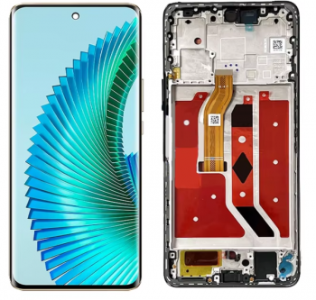 Дисплей Huawei Honor Magic 6 Lite 5G ALI-NX1, ALI-NX3. Honor X9b ALI-NX1 с сенсором (тачскрином) черный с рамкой Оригинал