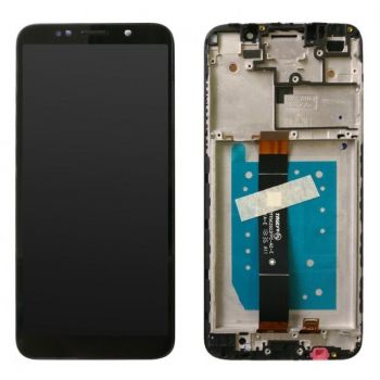 Дисплей Huawei Y5p 2020 DRA-LX9, Honor 9S DUA-LX9 с сенсором (тачскрином) черный с рамкой