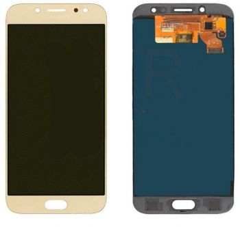 Дисплей Samsung J730 (SM-J730F, SM-J730F/DS) Galaxy J7 2017 с сенсором (тачскрином) золотой OLED