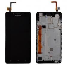 Дисплей (LCD) Lenovo A6010 с сенсором чёрный + рамка Оригинал