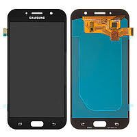 Дисплей (LCD) Samsung A720 Galaxy A7 (2017) с сенсором черный OLED