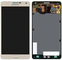 Дисплей (LCD) Samsung A720 Galaxy A7 (2017) TFT (подсветка Оригинал) с сенсором золотой