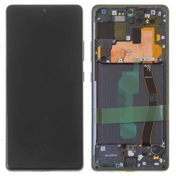 Дисплей Samsung G770 (SM-G770, SM-G770F/DS) Galaxy S10 Lite с сенсором (тачскрином) черный с рамкой Оригинал