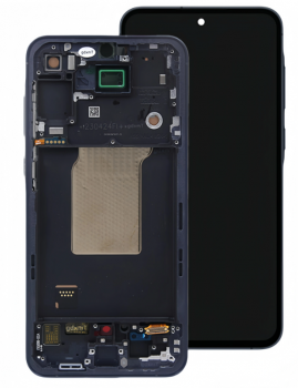 Дисплей Samsung A556 (SM-A556B, SM-A556B/DS) Galaxy A55 с сенсором (тачскрином) черный с рамкой OLED