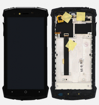 Дисплей Doogee S55, S55 Lite с сенсором (тачскрином) черный с рамкой Оригинал