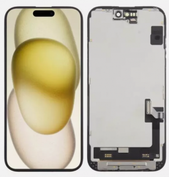 Дисплей Apple iPhone 15 A3090, A2846, A3089, A3092 с сенсором (тачскрином) черный TFT