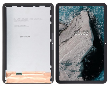 Дисплей Nokia T20 TA-1397, TA-1392, TA-1394 с сенсором (тачскрином) черный Оригинал