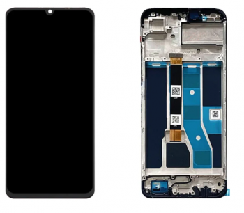 Дисплей Realme C53 RMX3760 с сенсором (тачскрином) черный с рамкой Оригинал