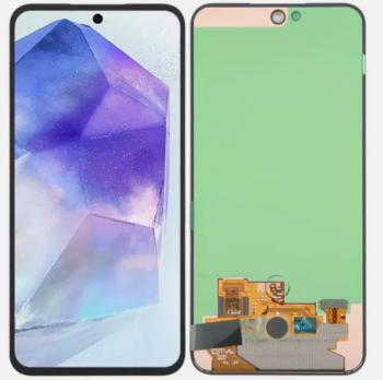 Дисплей Samsung A556 (SM-A556B, SM-A556B/DS) Galaxy A55 с сенсором (тачскрином) черный Оригинал