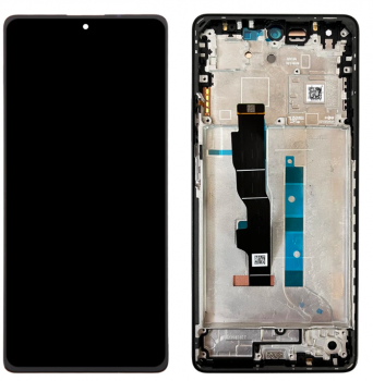 Дисплей Xiaomi Redmi Note 13 5G 2312DRAABC, 2312DRAABG с сенсором (тачскрином) черный с рамкой OLED
