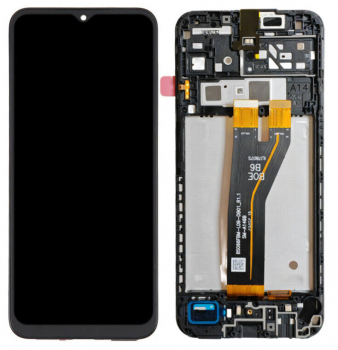 Дисплей Samsung A146 (SM-A146B, SM-A146B/DS) Galaxy A14 5G с сенсором (тачскрином) черный с рамкой Оригинал