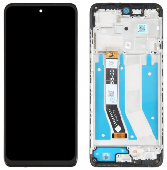 Дисплей Motorola XT2237 Moto G73 с сенсором (тачскрином) черный с рамкой Оригинал