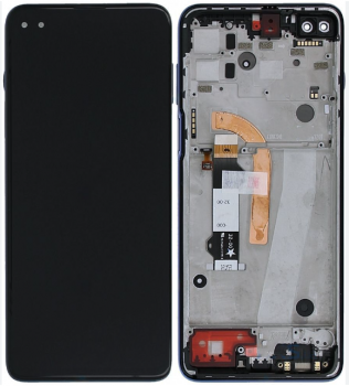 Дисплей Motorola XT2125, XT2125-4 Moto G100 с сенсором (тачскрином) черный с рамкой Оригинал