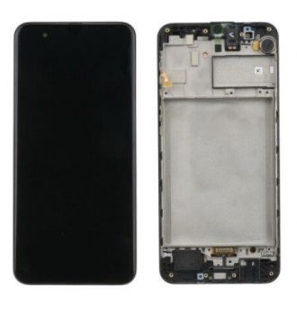 Дисплей Samsung M315 (SM-M315F, SM-M315F/DS) Galaxy M31 с сенсором (тачскрином) черный с рамкой OLED