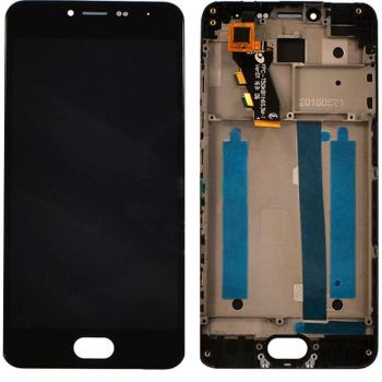 Дисплей (LCD) Meizu M3s (Y685Q, Y685H) с сенсором чёрный + рамка