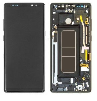 Дисплей Samsung N950 (SM-N950F) Galaxy Note 8 с сенсором (тачскрином) черный с рамкой OLED