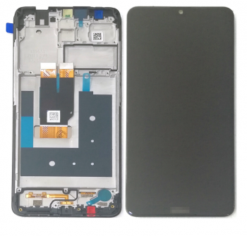 Дисплей Nokia 2.4 TA-1270, TA-1277, TA-1275, TA-1274 с сенсором (тачскрином) черный с рамкой