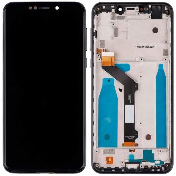 Дисплей Motorola One XT1941, XT1941-4 с сенсором (тачскрином) черный в рамке