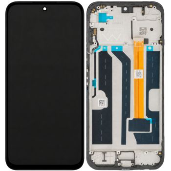 Дисплей Oppo A6x CPH2783, CPH2819 с сенсором (тачскрином) черный с рамкой Оригинал