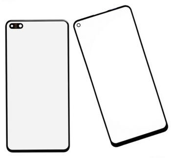 Стекло сенсорного экрана Huawei P40 ANA-AN00, ANA-TN00 черное Оригинал