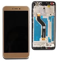 Дисплей (LCD) Huawei P8 Lite (2017), Nova Lite (2016), GR3 (2017) с сенсором золотой + рамка