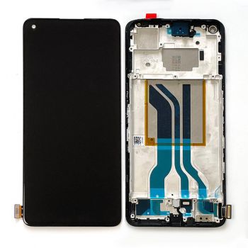 Дисплей Realme Gt Neo 2 RMX3370 с сенсором (тачскрином) черный с рамкой TFT