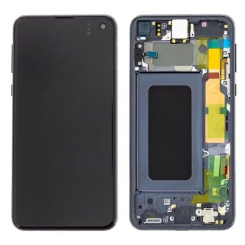 Дисплей Samsung G970 (SM-G970F, SM-G970F/DS) Galaxy S10e с сенсором (тачскрином) черный с рамкой OLED