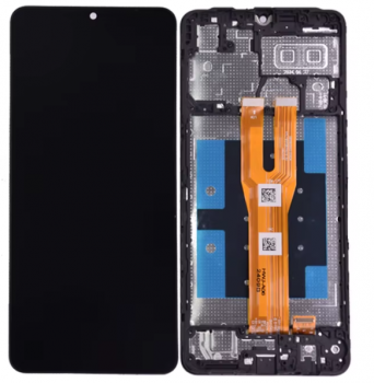 Дисплей Samsung A065 (SM-A065F, SM-A065F/DS) Galaxy A06 с сенсором (тачскрином) черный с рамкой Оригинал