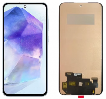 Дисплей Samsung A556 (SM-A556B, SM-A556B/DS) Galaxy A55 с сенсором (тачскрином) черный TFT