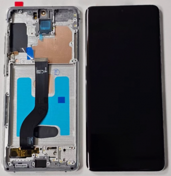 Дисплей Samsung G985, G986 (SM-G985F, SM-G985F/DS, SM-G986F) Galaxy S20 Plus 2020 с сенсором (тачскрином) черный с рамкой TFT