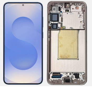 Дисплей Samsung S936 (SM-S936B, SM-S936B/DS) Galaxy S25 Plus с сенсором (тачскрином) черный с рамкой Оригинал