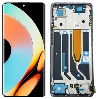 Дисплей Realme 10 Pro Plus 5G RMX3687, RMX3686 с сенсором (тачскрином) черный с рамкой Оригинал